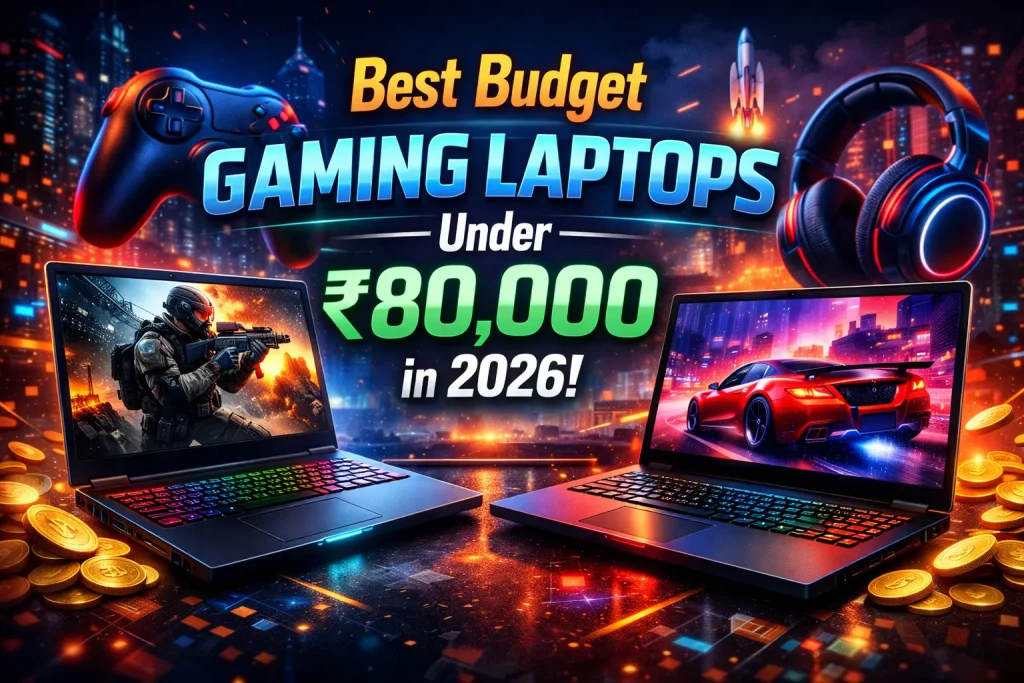 Top gaming laptops under ₹80,000 with price and performance